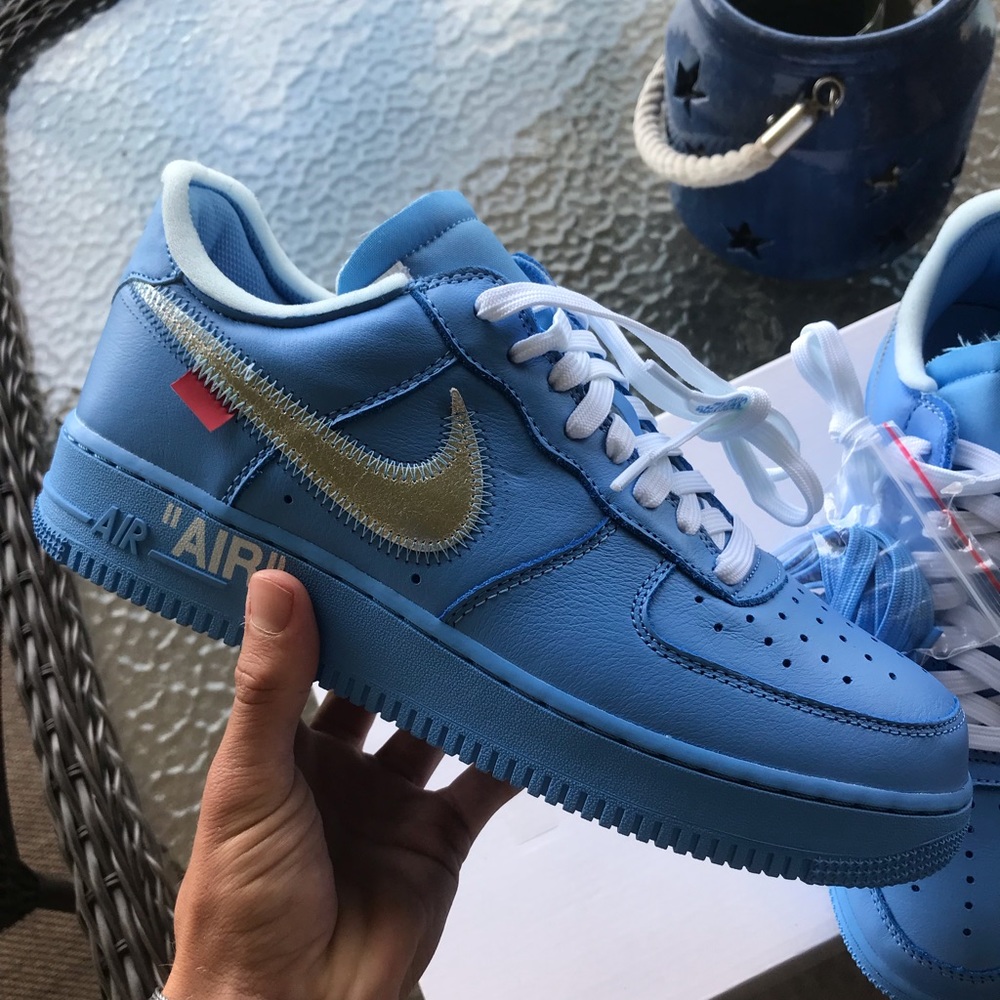 Off white Air Force MCA blue nike shoes